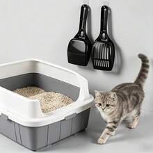 Set 2 Sekop Kotoran Kucing, Sekop Kotoran Kucing Praktis, Desain Sekop Dalam Memudahkan Penyaringan Kotoran Kucing - View 4