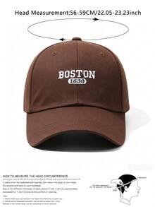BONNY BOOM 2件裝刺繡字母 BOSTON 棒球帽，可調節尺寸，輕量防曬帽，卡車司機帽，男女通用，適合夏季日常戶外運動、海灘派對、旅行度假，Y2K 風格，送給朋友與家人的開學、萬聖節、聖誕假期禮物 - 彩色 - 查看 6