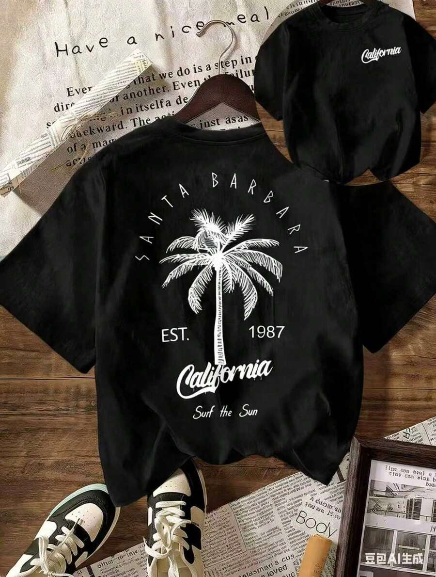 Women T-Shirts - 黑色 - 查看 1