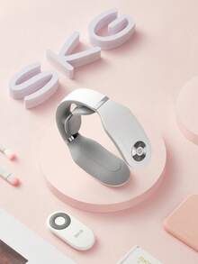 SKG 4098E Portable Neck Massager With Heat And Remote Control, Cordless Rechargeable Electric Pulse Massager, 3 Modes, 15 Intensity Levels For Home, Office And Travel, Gift For Women And Men - View 6