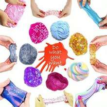100ML Scented Cookie Cream Slime, (Honey Set Penguin Set 270ML) Cookie Chocolate Donut Crystal Slime, Stretchable Slime, Silky Slime, DIY Chocolate, Foggy Slime, Colorful Slime Stress Relief Toy Children's Slime Toy, Christmas Gift, Thanksgiving, Christmas Stocking Filler Gift, Gift For Classmates, Family And Friends, Holiday Party Small Gift, Easter Gift - Multicolor - View 9