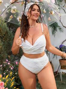 Women Plus Size Sports Dresses - Blanco - View 2