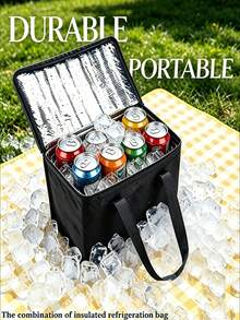 Portable Refrigerated Bags Necessary For Travel, With Reusable Ice Box, Light And Easy To Carry, Suitable For Storage And Use In Outdoor Scenes Such As Camping And Self-Driving Travel. Non-Food Contact - Multicolor - View 1