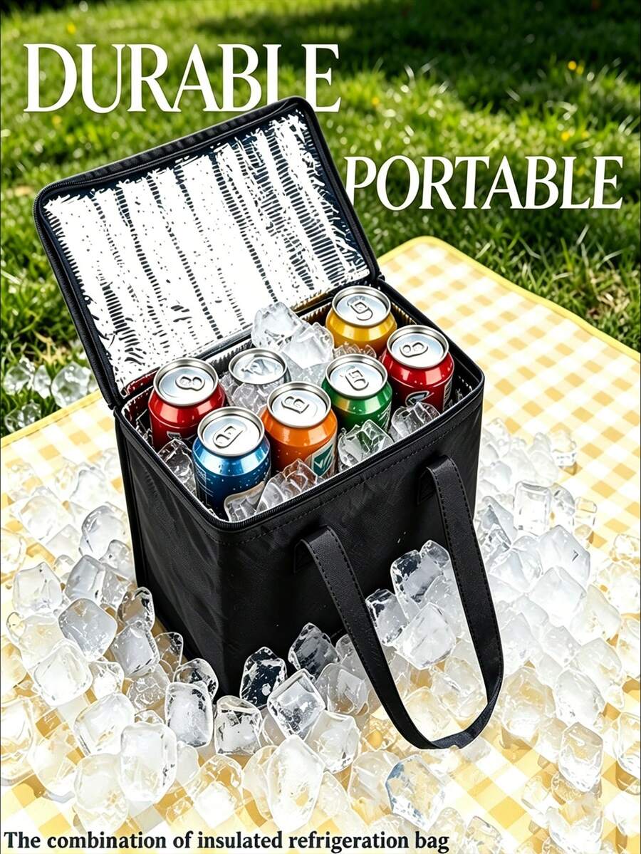 Portable Refrigerated Bags Necessary For Travel, With Reusable Ice Box, Light And Easy To Carry, Suitable For Storage And Use In Outdoor Scenes Such As Camping And Self-Driving Travel. Non-Food Contact - Multicolor - View 1