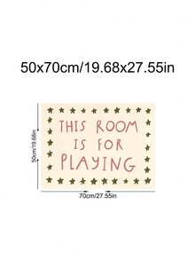 1 pieza Pintura decorativa con cita "Esta habitación es para jugar", rayas azules y rojas, pintura decorativa para sala de juegos, regalo ideal, adecuado para dormitorio, sala de estar, oficina, arte de pared, decoración de pared, decoración del hogar, decoración de habitación, arte de pared en lienzo, póster, arte de pared enmarcado, marco opcional - 1 unidad - Ver 18