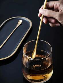 1pc Stainless Steel Stirring Spoon Suitable For Daily Home Use - Multicolor - View 2