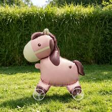 Cartoon Roller Pony Balloon Horse Shaped Toy Balloon Suitable For Birthday Party Holiday Christmas Gift Outdoor Toy Balloon - Multicolor - View 7