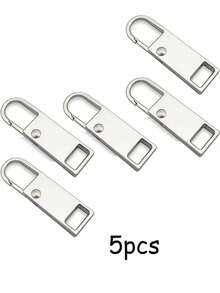 1/3/5pcs Detachable Metal Zipper Pulls,Detachable Metal Zippers,Replacement Zipper Pulls For Bags,Shoes,And Clothing,DIY Zipper Pull Sewing Accessories - Multicolor - View 15
