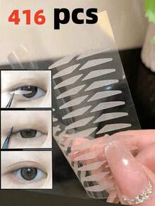 520片迷你雙眼皮貼，適合單眼皮人士，自然隱形效果，適用於學生、居家、辦公室、旅行、戶外使用，價格實惠，聖誕禮物，彩妝，彩妝工具，實惠產品，禮物，女性禮物，聖誕禮物 - 彩色 - 查看 14