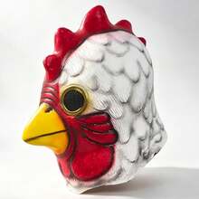 1pc Halloween Latex Mask, Scary Pig Head Mask, Funny Donkey Head, Turkey Head, Mouse Head Mask, Prank Prop, Pig Head Mask, Bloody Pig Head, Party Costume Prop - Multicolor - View 2