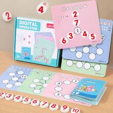 Number Array Puzzle Toy, Number Game, Math Logic Thinking Training, Montessori Arithmetic Tool, Addition And Subtraction Teaching Aid - Multicolor - View 2