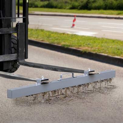 Hanging Magnetic Sweeper Pickup Tool, 54.4 Kg Nail Hang-Type Magnetic Forklift Sweeper, Industrial Grade Magnets Steel Material Hunting Accessories For Picking Up Nails Bolts Iron Chips Metals