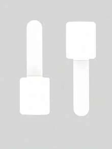 20pcs Reusable White Self-Adhesive Nylon Cable Clips, Strong Adhesive Backing Cable Management Straps, Suitable For Home, Office, Car, Studio Cable Organization And Tidy Wire Management - White - View 6