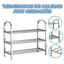 Metal Shoe Organizer Rack, Adjustable Shoe Rack Without Tools, Storage For Sneakers, Boots, Heels For Bedroom, Hallway, Closet - Multicolor - View 6