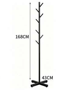 Metal Tree Coat Rack Stand, 9 Hooks Freestanding Clothes Hanger Rack, Modern Entryway Garment Holder, 3 Colors Available White/Black/Gold, Lightweight Floor Coat Stand For Bedroom Hallway Home Decor - Multicolor - View 15