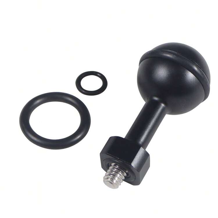 水下潛水相機支架 1/4"螺絲桿 1英吋球頭轉接頭 適用於 Osmo 360 Osmo Action 相機機型 - 查看 7