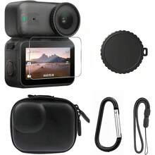 YOOBAO Osmo Nano Protective Accessories Kit, PU Portable Mini Storage Bag, Nano Protective Case, Lens Screen Protector, High-Definition Full Protection Tempered Glass Film, Rubber Lens Cap - View 1