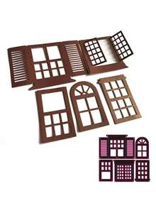 Scrapbook Die Cutting And Embossing Molds, Vintage Art Window Pattern Metal Cutting Dies, For Paper Cards, Handmade Home Decor, Blessings, Thank You, Birthday Card Making - One Size Fits All - View 5