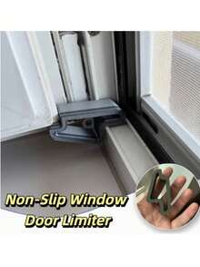 1/5pcs Door & Window Stopper | Durable Anti-Collision Buffer Strip And Rail Lock Set, Suitable For Balcony Partition, Ventilation And Privacy Protection | Easy Installation, Suitable For Patio Door, Bedroom Essentials | Home Gift - Multicolor - View 4