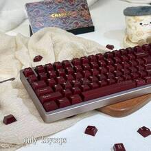 121顆 PYGA 紅色半透明鍵帽,ABS材質,Cherry高度,適用於 61/64/68/75/84/87/98/104/108 鍵機械鍵盤,兼容 Cherry/Gateron MX 軸,高品質耐磨不褪色不油膩,適合禮品與個人使用,熱插拔鍵帽,極具吸引力的個性化鍵帽,鍵盤 DIY,客製化鍵帽,桌面搭配,鍵帽套組,遊戲鍵帽,鍵盤配件,可愛鍵帽 - 查看 4