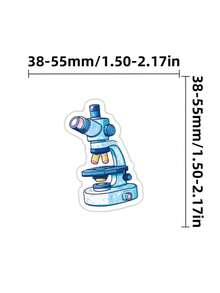 50/100pcs Cartoon Stationery Stickers, Cute Vinyl Waterproof Stickers, Suitable For Water Bottles, Laptops, Skateboards, Suitcases, Perfect For Teachers And Adults - Fresh and Clean - View 5