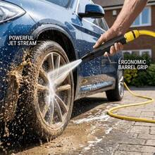 1pc 2x Powerful High-Pressure Car Wash Gun, Dual-Use For Car Wash And Watering, Adjustable Nozzle, Leak Proof And Durable, Cleaning Tool | Car Wash Accessories | High-Pressure Water Gun | Car Accessories | Car Water Gun - Basic Model - View 3