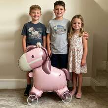 Cartoon Roller Pony Balloon Horse Shaped Toy Balloon Suitable For Birthday Party Holiday Christmas Gift Outdoor Toy Balloon - Multicolor - View 1
