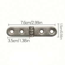 10pcs Folding Table Hinges, Cabinet Door Iron Hinges, Includes Installation Screws, Modern Minimalist Style, 180 Degree Flip Hinge, Hardware Accessories - B - View 4