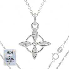 925 Sterling Silver Chain With Witch's Knot Pendant For Women - 麗素迷你 - 查看 1