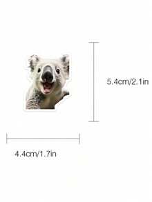 50pcs Funny Animal Pattern Decorative Stickers Suitable For Skateboard, Phone Case, Laptop, Refrigerator, Luggage, Bedroom, Tablet, Notebook, Learning Reward Gift - Multicolor - View 6