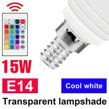 CanLing 15W RGB LED Bulb E27/E26 Spotlight GU10 Recessed Ceiling Light MR16 Pendant Light Bulb E14 4 Dynamic Modes 15 Colors Dimmable Color Changing Atmosphere Light GU5.3 Smart Remote Control Home Gaming Living Room Bedroom Party Decoration Ambient Night Light 85-265V - LED Bulb - View 16