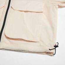 Adidas 春秋時尚百搭女款運動休閒連帽短夾克 IS0661 - 淡粉紅色 - 查看 4