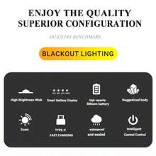 1PC Powerful Rechargeable Tactical LED Flashlight Handheld For Camping Hiking Emergency - Flashlight - View 4
