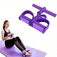 2pcs/Set 8-Figure Resistance Band + 6-Tube Foot Pedal Resistance Band, 6 Elastic Resistance Tubes, Resistance Bands For Full Body Workout, Abdominal Exerciser, Pilates, Yoga, Strength Training, Suitable For Sit-Ups - Multicolor - View 6
