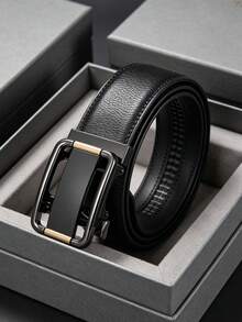 Men's Formal Automatic Buckle Belt, High-End Business Belt, Durable Fashion Accessories, Paired With Pants And Daily Casual Jeans - Multicolor - View 1