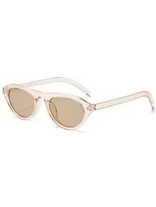 1PC/2PCS Women's Sunglasses New Personalized Retro Oval Frame Minimalist Cool Chic High-End Texture Daily Street Commute Outfit Driving Travel Beach Vacation Photo Versatile Style - Multicolor - View 22