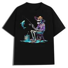2026 New Men's T-Shirts, Lightweight Summer Men's Shirts, Mexico Fashion Print T-Shirts, Casual Fashion T-Shirt - 黑色 - 查看 1