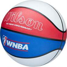 Wilson WNBA 30th Anniversary Legacy Indoor/Outdoor Basketball Variant 2 - Red/White/Blue - View 3