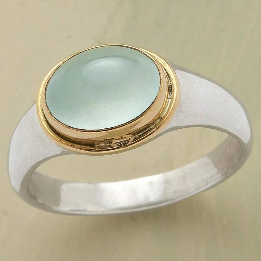 Unique Retro Oval Ring, Minimalist Versatile Unisex, Suitable For Daily Wear In Multiple Occasions - Silver - View 1