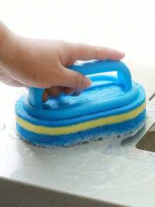1pc Pool Cleaning Brush With Handle, Multi-Function Brush For Outdoor Garden, Bathroom, Bathtub And Tile Cleaning, Also Suitable As Dish Sponge Brush And Pot Scrubber, Durable And Strong Cleaning Power, Ideal Home Cleaning Tool - Multiple Styles - View 5