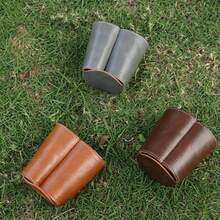 Customized Leather Cup Sleeve, Personalized Pattern, Fashionable Personalized Cup Sleeve, Protect Your Water Bottle, Premium Leather Material, Multiple Color Options, Personalized Custom Letters - Multicolor - View 9