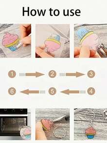 1/5/10/15pcs Heat Shrink Plastic Sheets, Translucent Blank Shrink Art Film, Suitable For DIY Room Decoration, Handmade Accessories, Floral Pattern, Smooth Texture, Creative Artist, Keychain Making, Decorative Paper - Multicolor - View 7