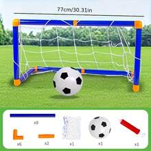 Mini Soccer Goal Set With Ball And Net, 77cm Wide, Portable Soccer Goal, Easy To Assemble, Soccer Sports Accessories, Soccer Practice Equipment, Outdoor Sports Accessories, Improve Accuracy, Sports Equipment, Team Sports - One Size Fits All - View 7