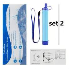 1pc Portable Multi-Layer Outdoor Water Purifier, Lightweight Reusable Direct Drinking Water Filter, Effectively Removes Impurities, Suitable For Hiking, Camping, Wilderness Survival, Car Storage And Emergency Disaster Prevention - Multicolor - View 11