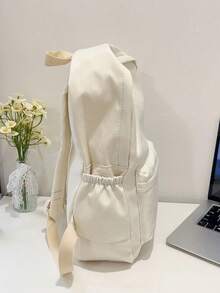 Fashion Solid Color Backpack, Multi-Functional Large Capacity Casual Commute Backpack (Unisex/Student Suitable) With Laptop Compartment, Back To School Essential - Multicolor - View 11