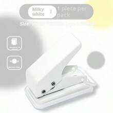 Mini Single Hole Puncher, Portable Handheld One Hole Paper Punch Can Punch 10 Sheets At Once, Small Round Hole Punch Tool For Loose Leaf Journal Planner Scrapbook Office School Stationery - A - View 8