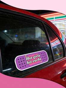 1 Stück Hot Girls Hit Curbs Auto Pflaster | Lustiger Stoßstangenaufkleber, süße Autoaufkleber, exquisite Autoaufkleber, geeignet für Autos, Computer, Fahrräder - Hot Girl Patch - Übersicht 5