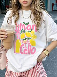 夏季女款基礎款寬鬆圓領短袖休閒百搭日常穿搭上衣 白色 - 白色 - 查看 1