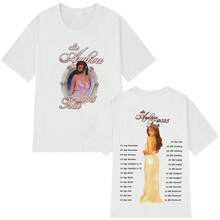 The Ayliva Tour Hot  2025 T-Shirt Summer Short Sleeve T-Shirts Men Women Streetwear Top Casual Aesthetic Harajuku T-Shirts - White - View 1