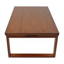 YUNRUX Folding Coffee Table, Low Tea Table With Folding Legs, Folding Tea Table For Sitting On The Floor - Khaki - View 5